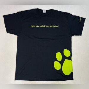 Petchatz Talk To Dog Promo Graphic T-shirt Men XL Black Short Sleeve